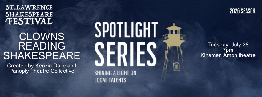 Spotlight - Clowns Reading Shakespeare Banner